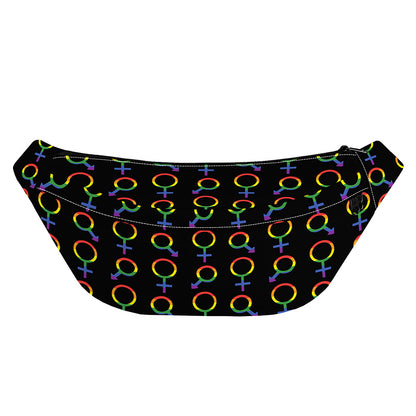 Gay Pride Gender Symbol Pattern Print Fanny Pack