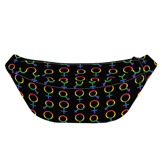 Gay Pride Gender Symbol Pattern Print Fanny Pack