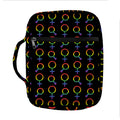 Gay Pride Gender Symbol Pattern Print Front Pocket Bible Bag