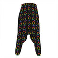 Gay Pride Gender Symbol Pattern Print Hammer Pants