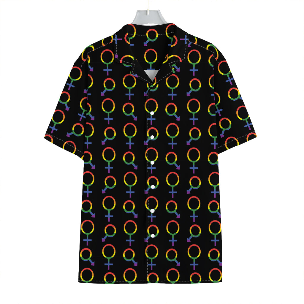 Gay Pride Gender Symbol Pattern Print Hawaiian Shirt