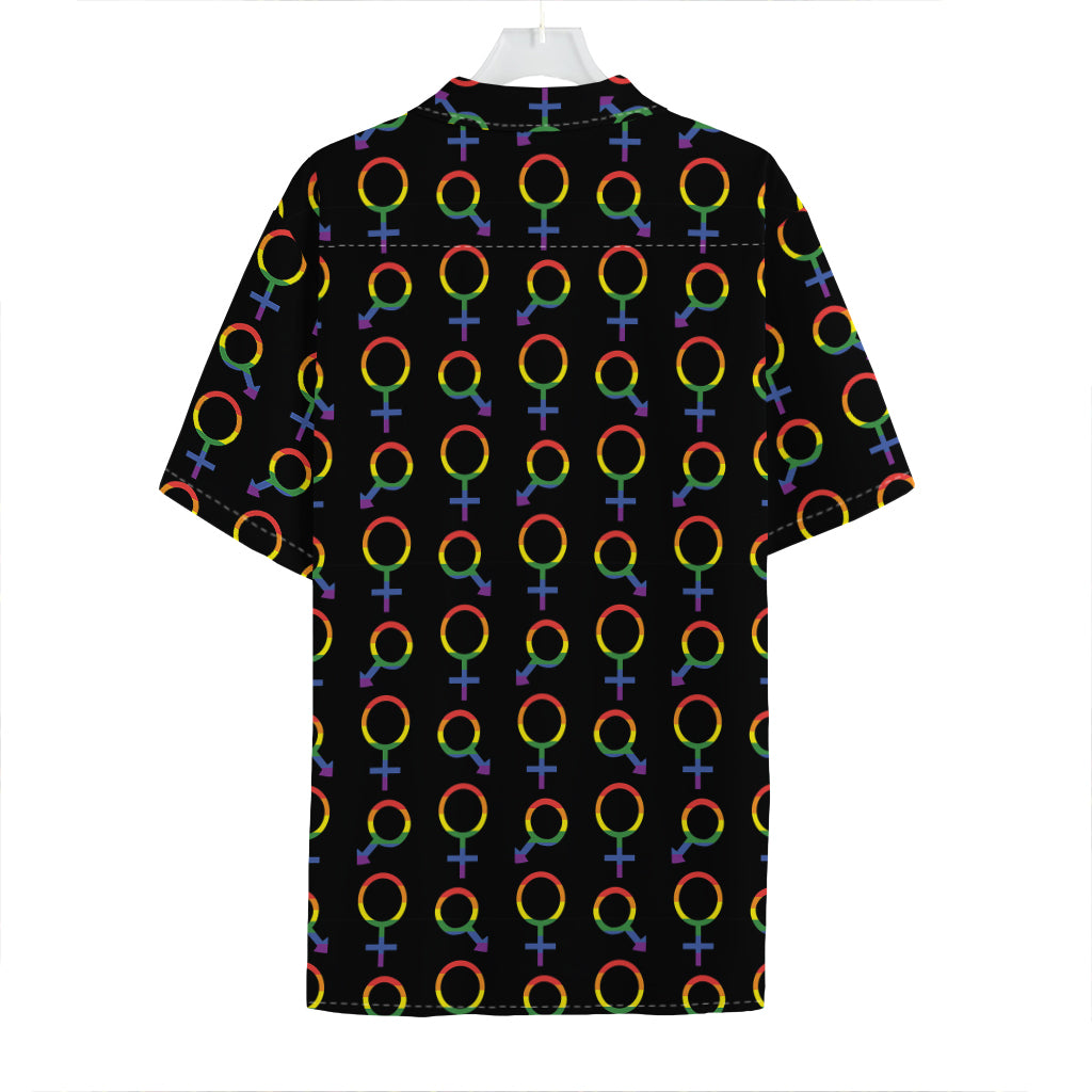 Gay Pride Gender Symbol Pattern Print Hawaiian Shirt