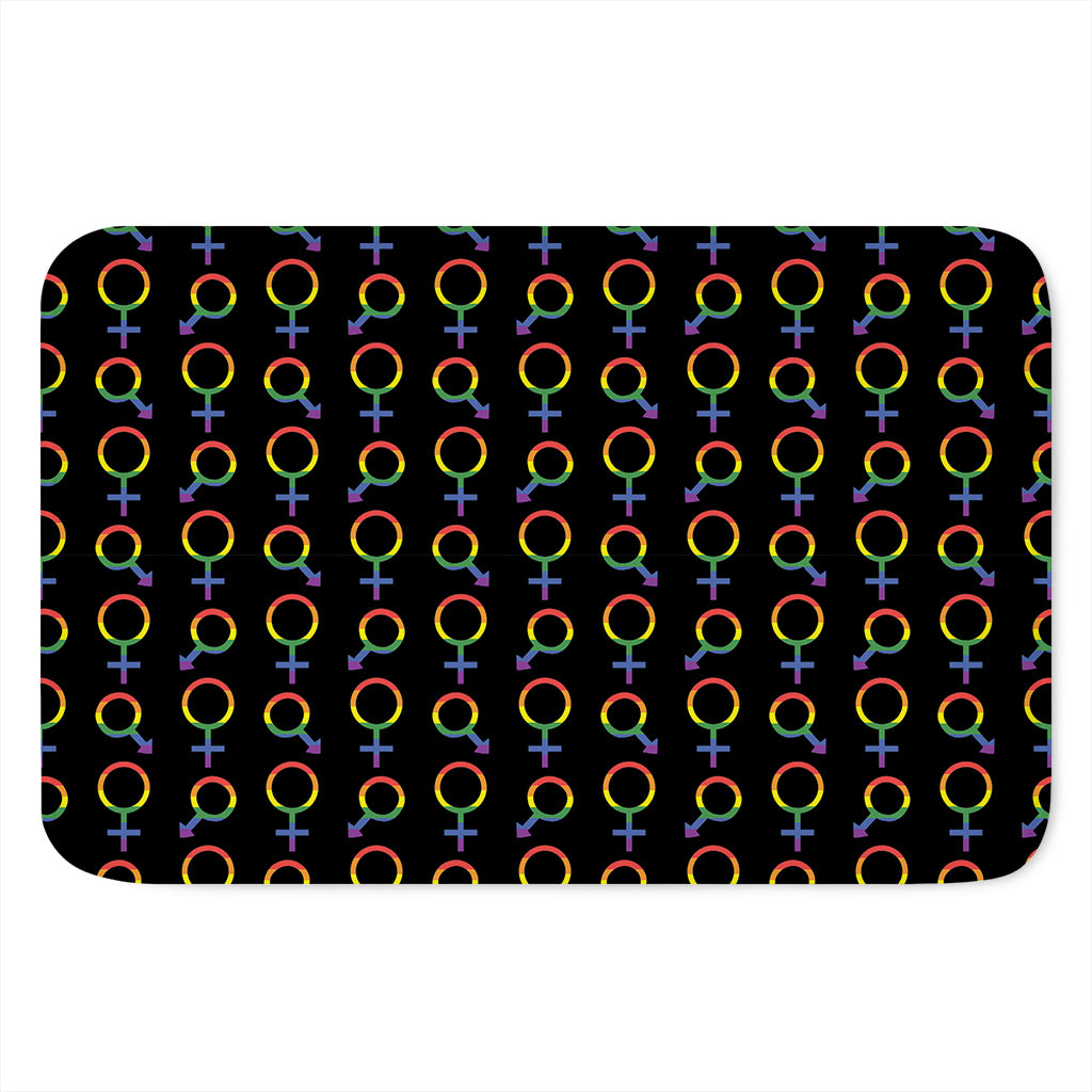 Gay Pride Gender Symbol Pattern Print Indoor Door Mat