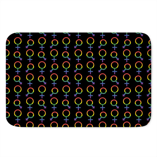 Gay Pride Gender Symbol Pattern Print Indoor Door Mat