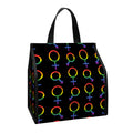 Gay Pride Gender Symbol Pattern Print Insulated Lunch Tote