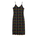 Gay Pride Gender Symbol Pattern Print Jersey Midi Cami Dress
