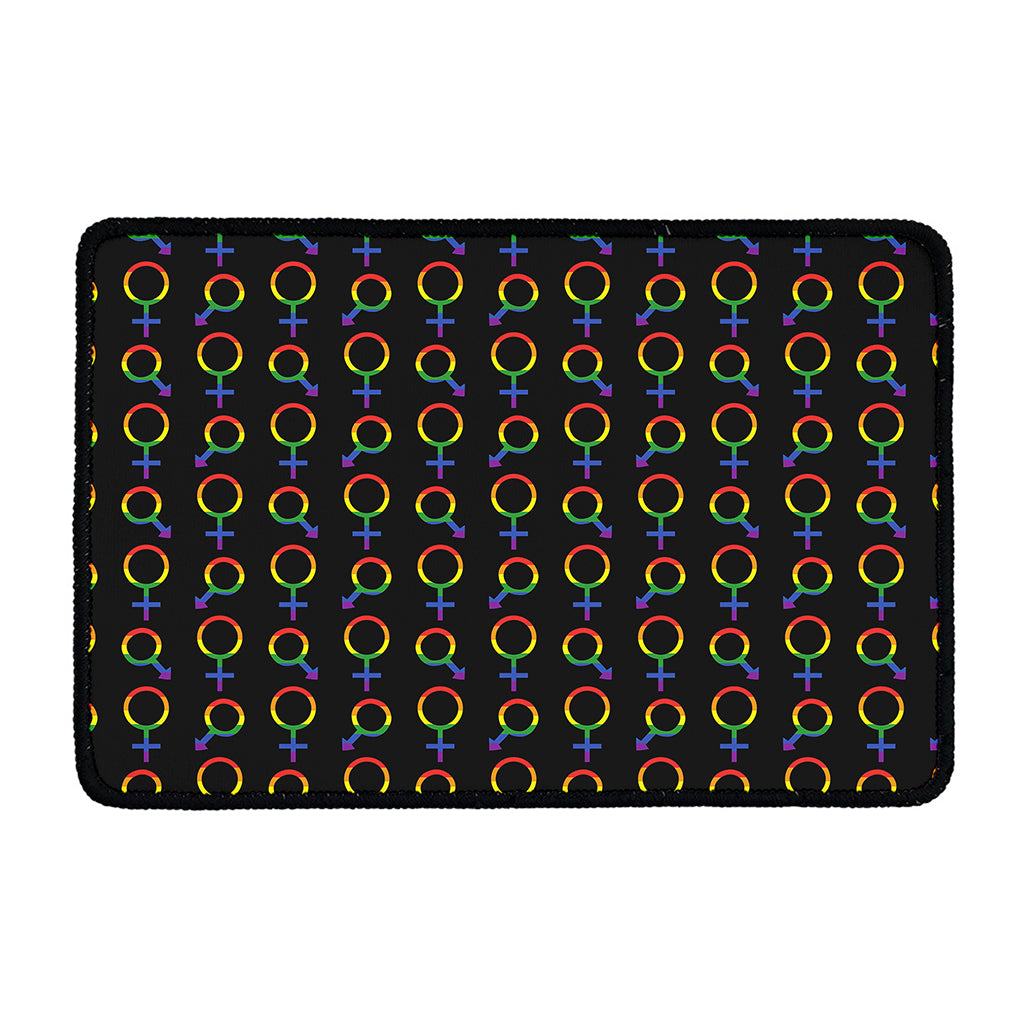 Gay Pride Gender Symbol Pattern Print Kitchen Mat