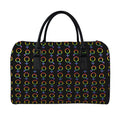 Gay Pride Gender Symbol Pattern Print Leather Duffel Bag