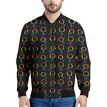 Gay Pride Gender Symbol Pattern Print Men's Bomber Jacket