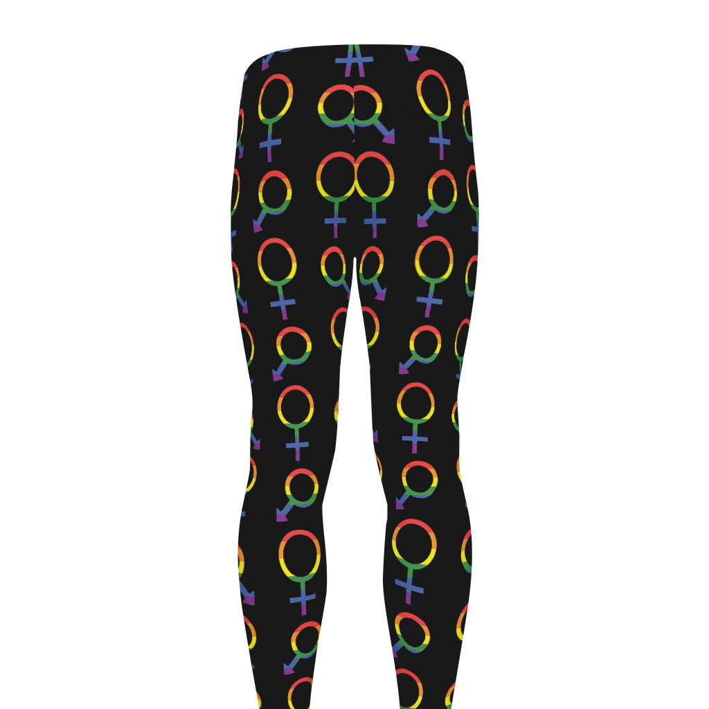Gay Pride Gender Symbol Pattern Print Men's leggings