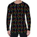 Gay Pride Gender Symbol Pattern Print Men's Long Sleeve T-Shirt