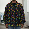 Gay Pride Gender Symbol Pattern Print Men's Shirt Jacket
