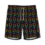 Gay Pride Gender Symbol Pattern Print Men's Sports Shorts