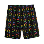 Gay Pride Gender Symbol Pattern Print Men's Sports Shorts