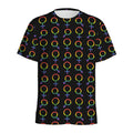 Gay Pride Gender Symbol Pattern Print Men's Athletic T-Shirt