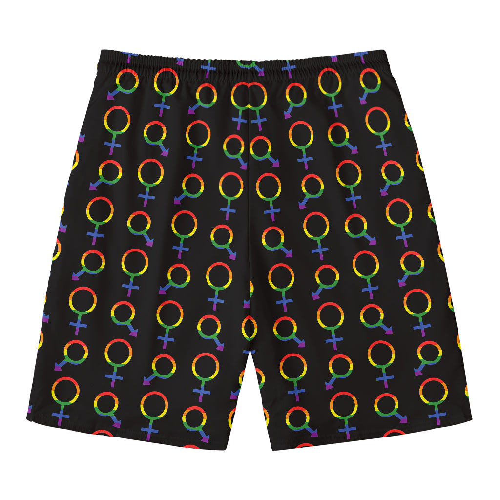 Gay Pride Gender Symbol Pattern Print Men's Swim Trunks