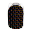 Gay Pride Gender Symbol Pattern Print Mesh Laundry Hamper