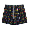 Gay Pride Gender Symbol Pattern Print Mesh Shorts
