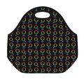 Gay Pride Gender Symbol Pattern Print Neoprene Lunch Bag