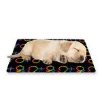 Gay Pride Gender Symbol Pattern Print Pet Cooling Mat Cover