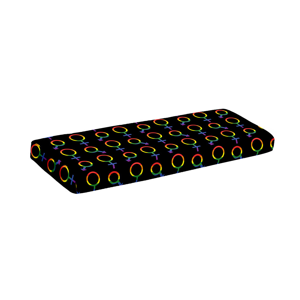 Gay Pride Gender Symbol Pattern Print Piano Keyboard Cover