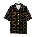 Gay Pride Gender Symbol Pattern Print Rayon Hawaiian Shirt