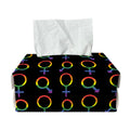 Gay Pride Gender Symbol Pattern Print Rectangle Tissue Box Cover