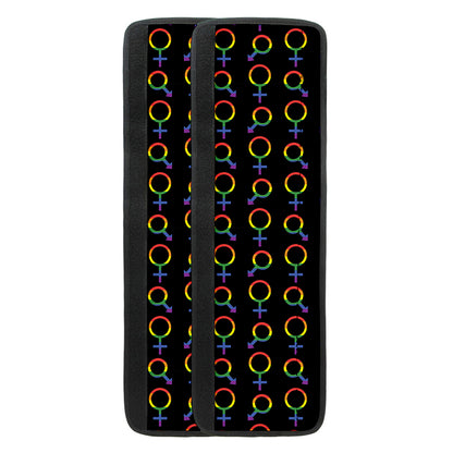Gay Pride Gender Symbol Pattern Print Refrigerator Handle Covers