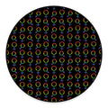 Gay Pride Gender Symbol Pattern Print Round Floor Mat