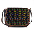 Gay Pride Gender Symbol Pattern Print Saddle Bag