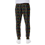 Gay Pride Gender Symbol Pattern Print Scuba Joggers