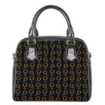 Gay Pride Gender Symbol Pattern Print Shoulder Handbag