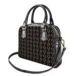 Gay Pride Gender Symbol Pattern Print Shoulder Handbag