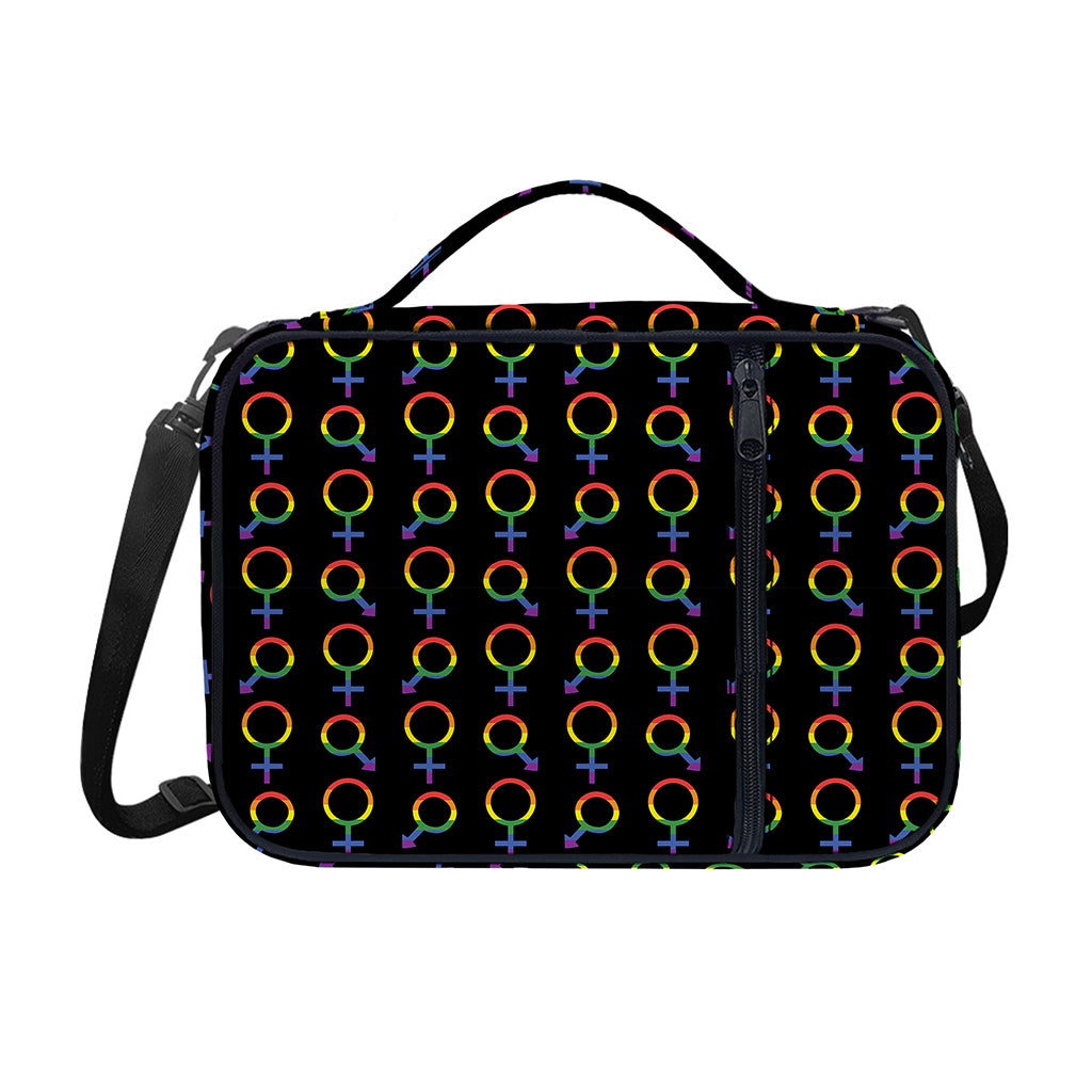 Gay Pride Gender Symbol Pattern Print Shoulder Strap Bible Bag