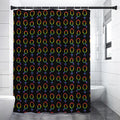 Gay Pride Gender Symbol Pattern Print Shower Curtain