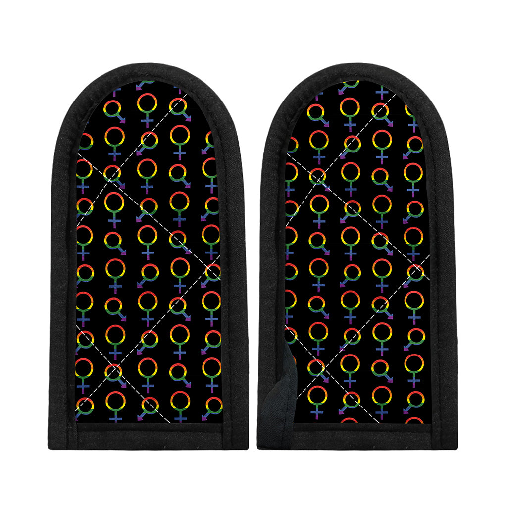 Gay Pride Gender Symbol Pattern Print Skillet Handle Cover