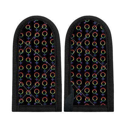 Gay Pride Gender Symbol Pattern Print Skillet Handle Cover