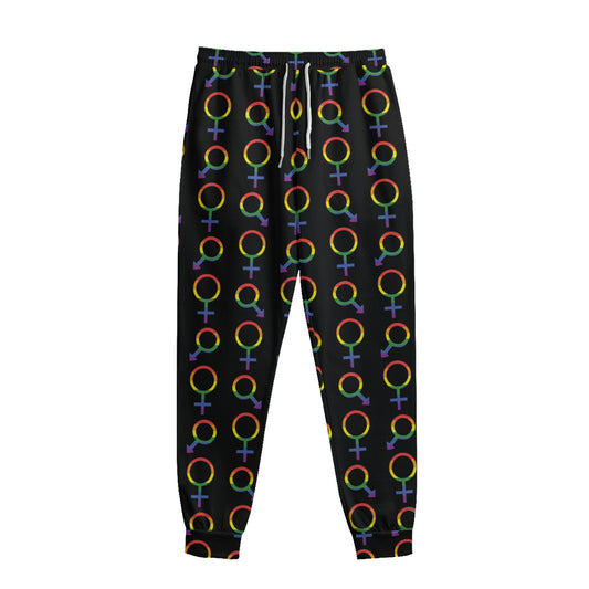 Gay Pride Gender Symbol Pattern Print Sweatpants