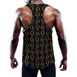 Gay Pride Gender Symbol Pattern Print Training Tank Top