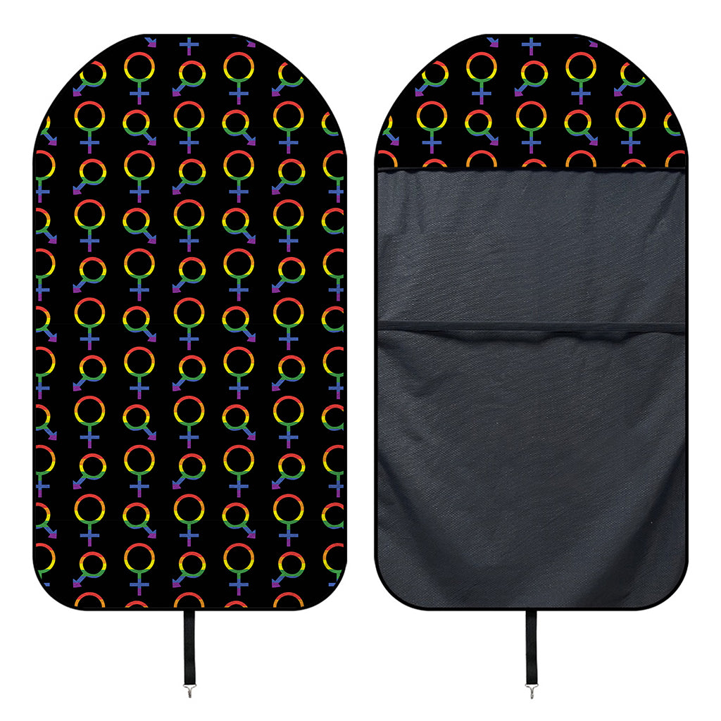 Gay Pride Gender Symbol Pattern Print Waterproof Car Seat Cover