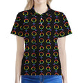 Gay Pride Gender Symbol Pattern Print Women's Polo Shirt