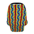 Gay Pride Hand Sign Pattern Print Baby Seat Cover