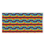 Gay Pride Hand Sign Pattern Print Beach Towel