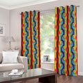 Gay Pride Hand Sign Pattern Print Dimout Grommet Curtains