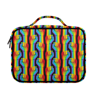 Gay Pride Hand Sign Pattern Print Briefcase Bible Bag