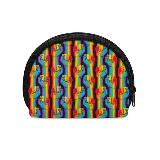 Gay Pride Hand Sign Pattern Print Coin Purse