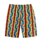 Gay Pride Hand Sign Pattern Print Cotton Shorts
