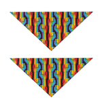 Gay Pride Hand Sign Pattern Print Dog Bandana