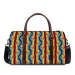 Gay Pride Hand Sign Pattern Print Duffle Bag