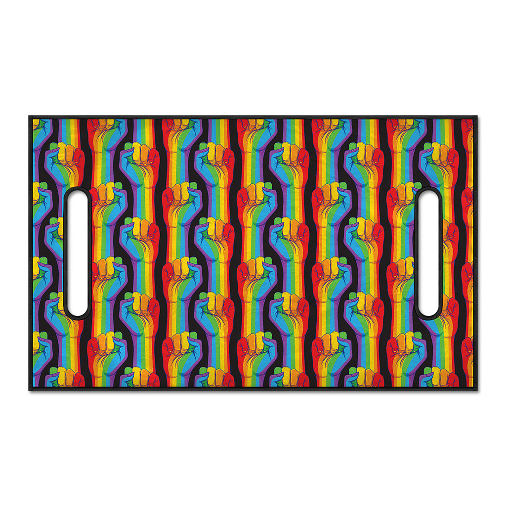 Gay Pride Hand Sign Pattern Print Golf Cart Seat Cover